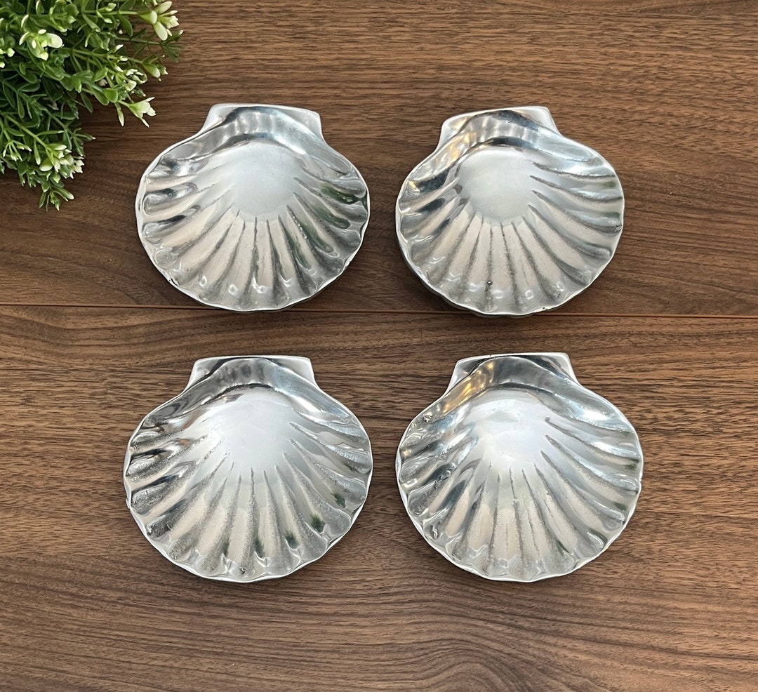 Vintage Pewter Shell Plate, 1980s, Sold Separately, Trinket Tray ...