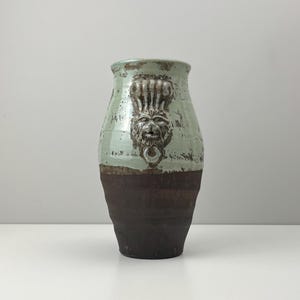 RARE Vintage Terracotta Planter with Lion Head Fountain Motif, Fontana delle Tartarughe Style, Garden Pot, Renaissance Decor, Rustic, Gift