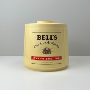 RARE Vintage Bell’s Old Scotch Whisky Ice Bucket, Great Britain, Hancock Corfield & Waller Ltd., Sutton Surrey, MCM Bar Cart Styling, Gift