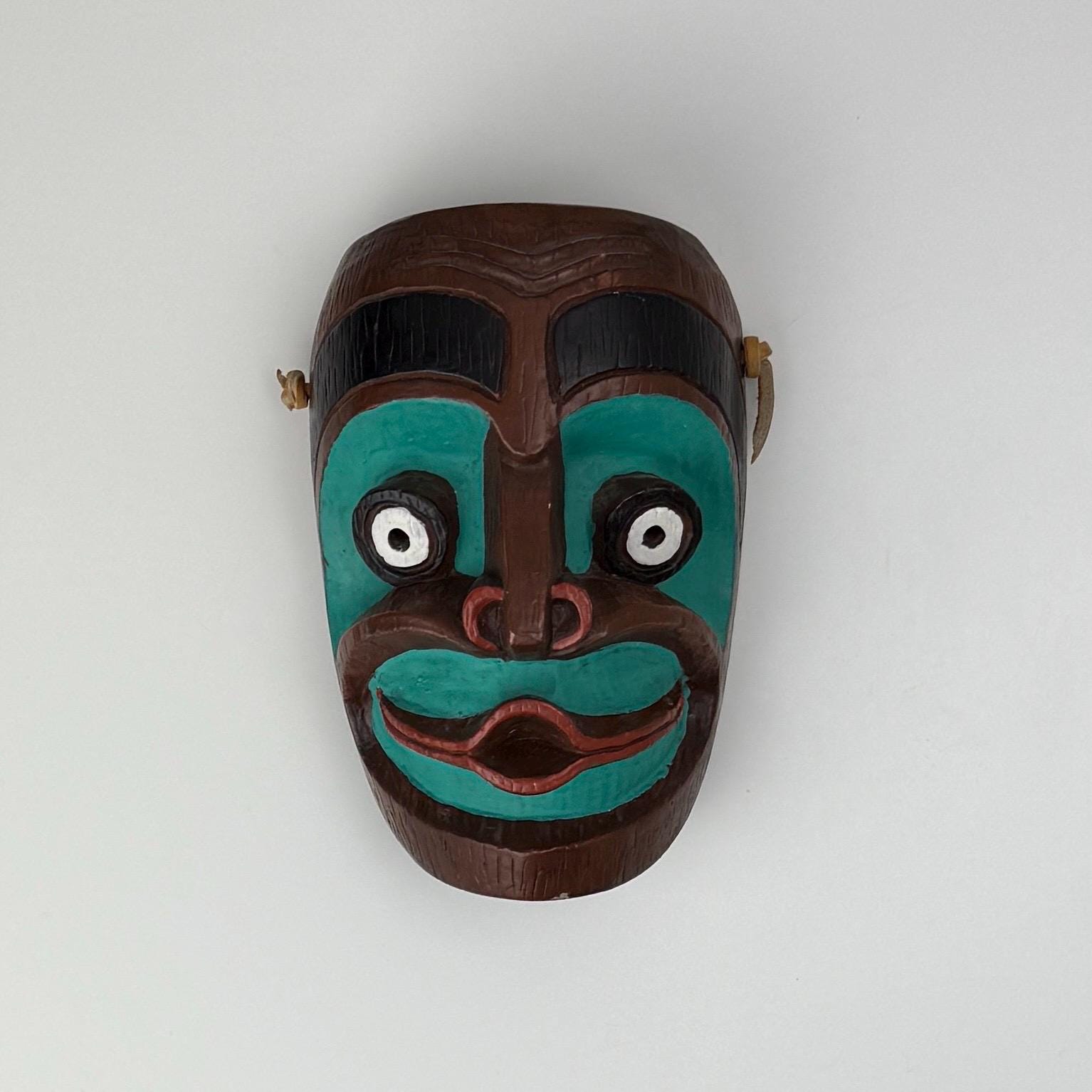 Vintage Tsonoqua Wall Mask, Wild Woman, Kwakiutl Indigenous Art