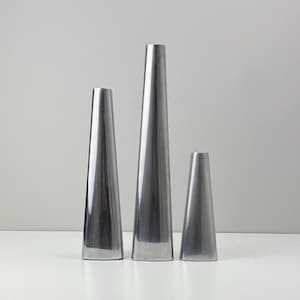 Vintage Renös Candle Holders by Ehlén Johansson for IKEA, Set of 3, 1980s, Modern Scandinavian Aluminum, Minimalist, Trendy Decor, Gift