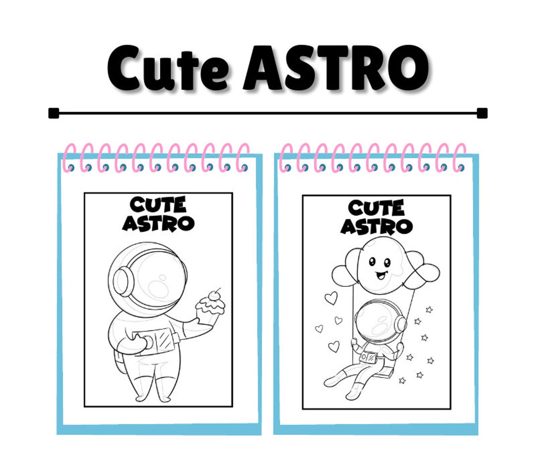 35 Cute Astro Coloring Pages Book - Il 1080xN.5314352937 2042 