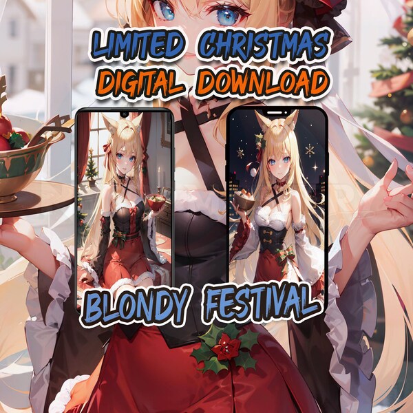 Christmas Limited  Collection | Phone wallpaper |Tablet Wallpaper | Blondy Festival | Iphone Wallpaper | Android Wallpaper | Instant | 2k |