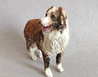 Personlig tårtdekoration i lera, personlig bröllopspresent till hund, fars dag-present