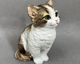 Kundenspezifische Katzenfigurine, Haustier-Erinnerungsgeschenk, Aromatherapie-Stein