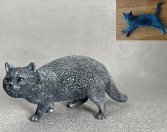 Benutzerdefinierte Katzenskulptur, Haustier-Memorial-Geschenk, Aromatherapie-Stein