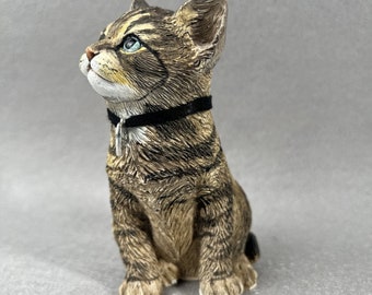 Aromatherapie-Steinkatzen-Skulptur, personalisiertes Haustier-Gedenkgeschenk