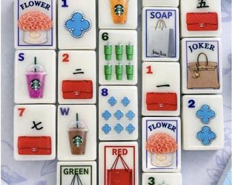 Retail Therapy Themed Mahjong Tiles (152 tiles)