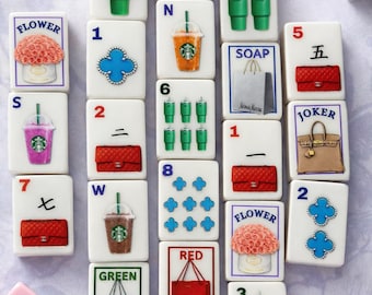 Retail Therapy Themed Mahjong Tiles (152 tiles)