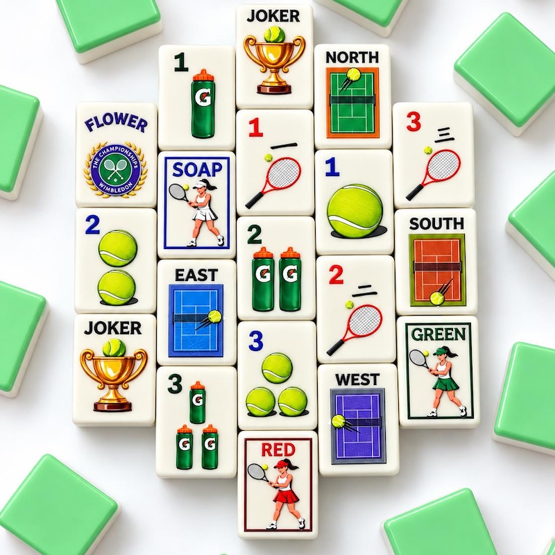 Website Tile Examples Mahjong Tennis Tiles - Etsy