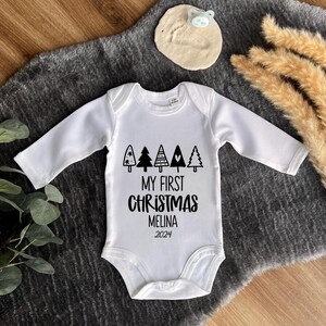 Personalized baby bodysuit for Christmas, Baby Christmas, My first Christmas, First Christmas, Baby gift, Baby outfit Christmas
