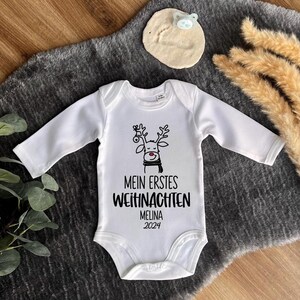 Personalized baby bodysuit for Christmas, Baby Christmas, My first Christmas, First Christmas, Baby gift, Baby outfit Christmas