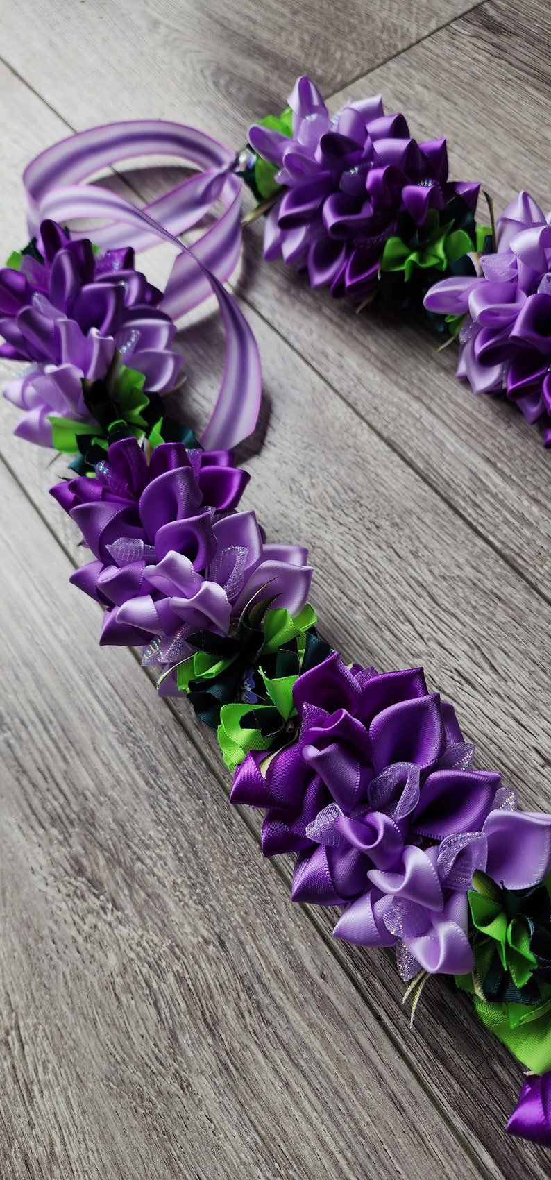 Purple Flower Lei - Etsy
