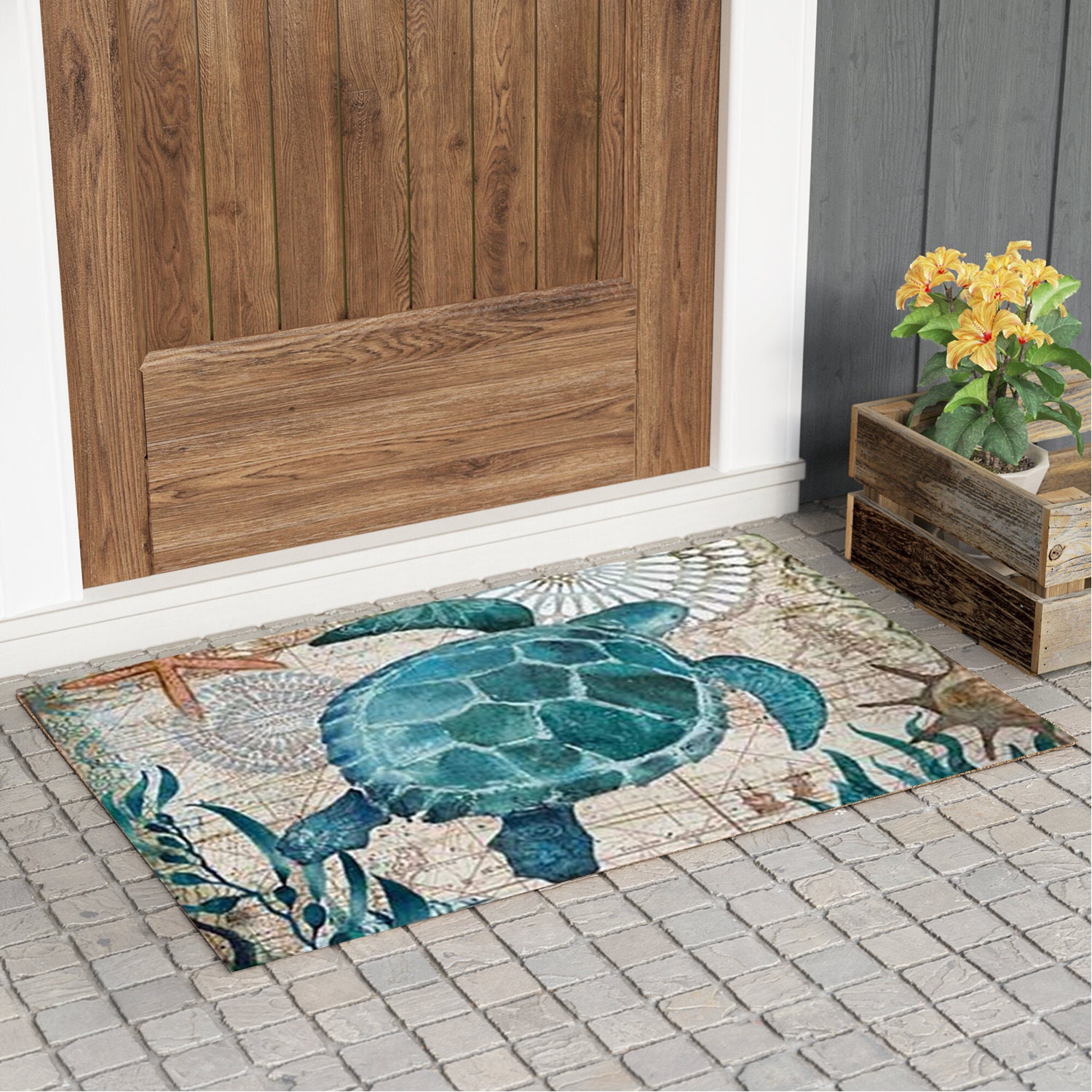 The Life of Sea Turtles Doormat, Doormat Christmas Gifts, Rug Gift