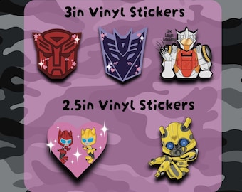 2.5in Vinyl Misc Robot Stickers
