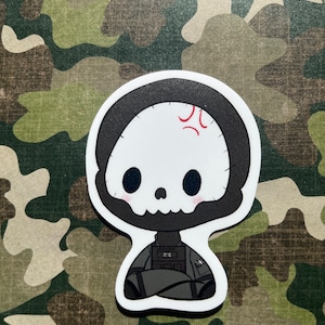 CLEARNCE !! Skull Face Guy Chibi Sticker