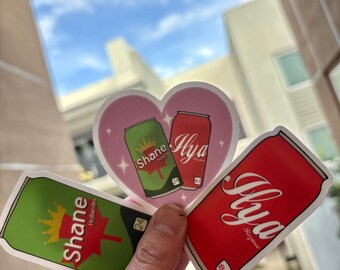 Pegatinas de refresco inspiradas en la rivalidad acalorada
