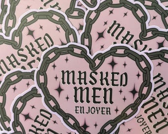 Masked Men Enjoyer Sticker