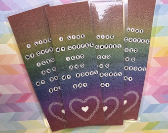 Iced coffee and gay books bookmark