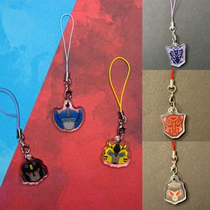 Alien Robot phone charms