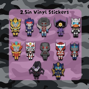 2.5in Vinyl Mini Robot Stickers