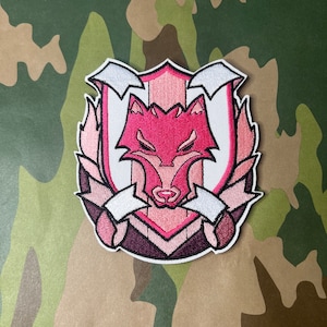 Girly Pop Wolf Moral Patch