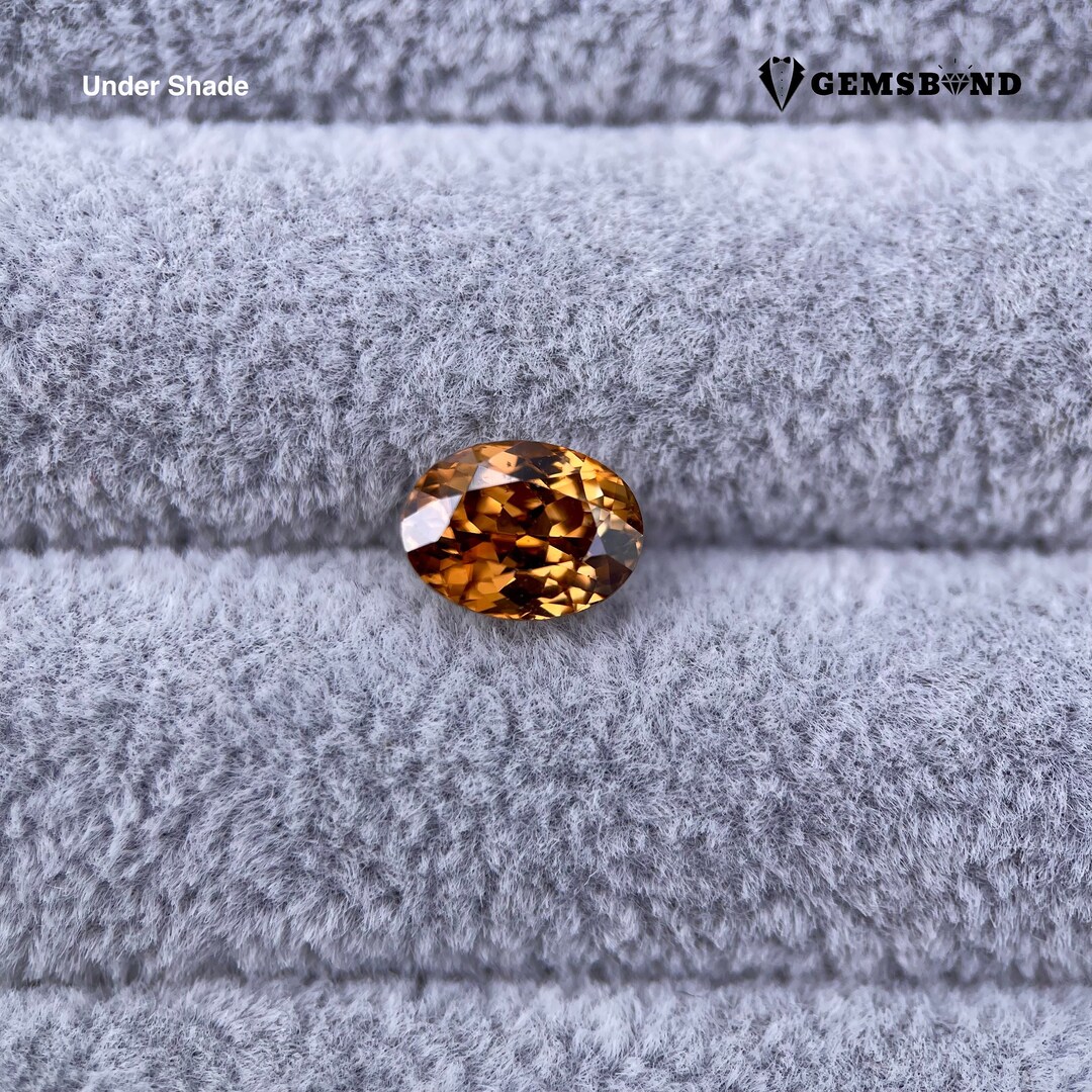 Zircon Champagne Naturel De Tanzanie - 1,49 Carat - Pierre Précieuse Rare P406.135t