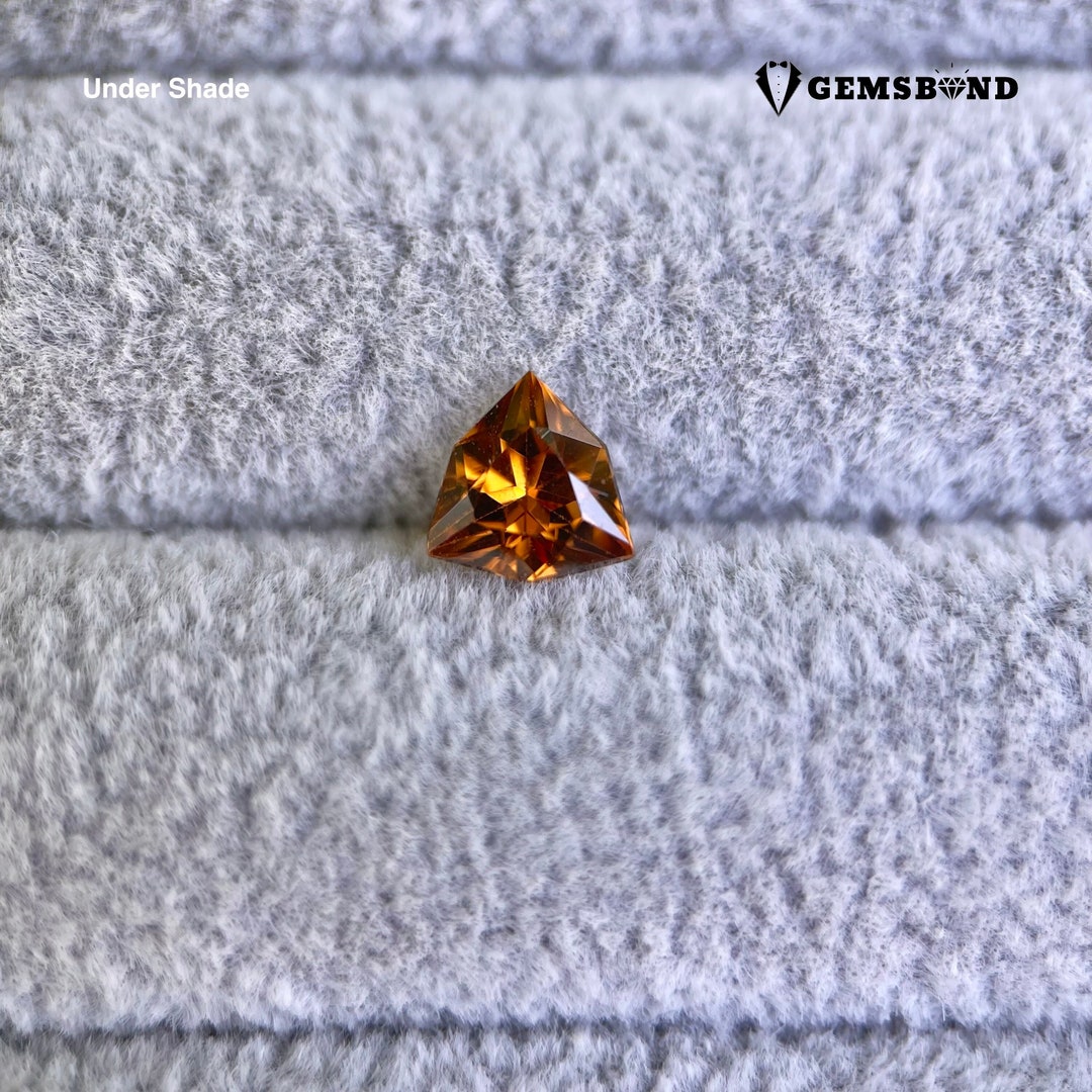 1.51ct Intense Golden Orange Imperial Zircon From Cambodia Etsy
