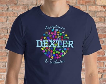 Dexter Michigan Autism Acceptance - Unisex T-Shirt in Multiple Colors and Sizes S-4XL