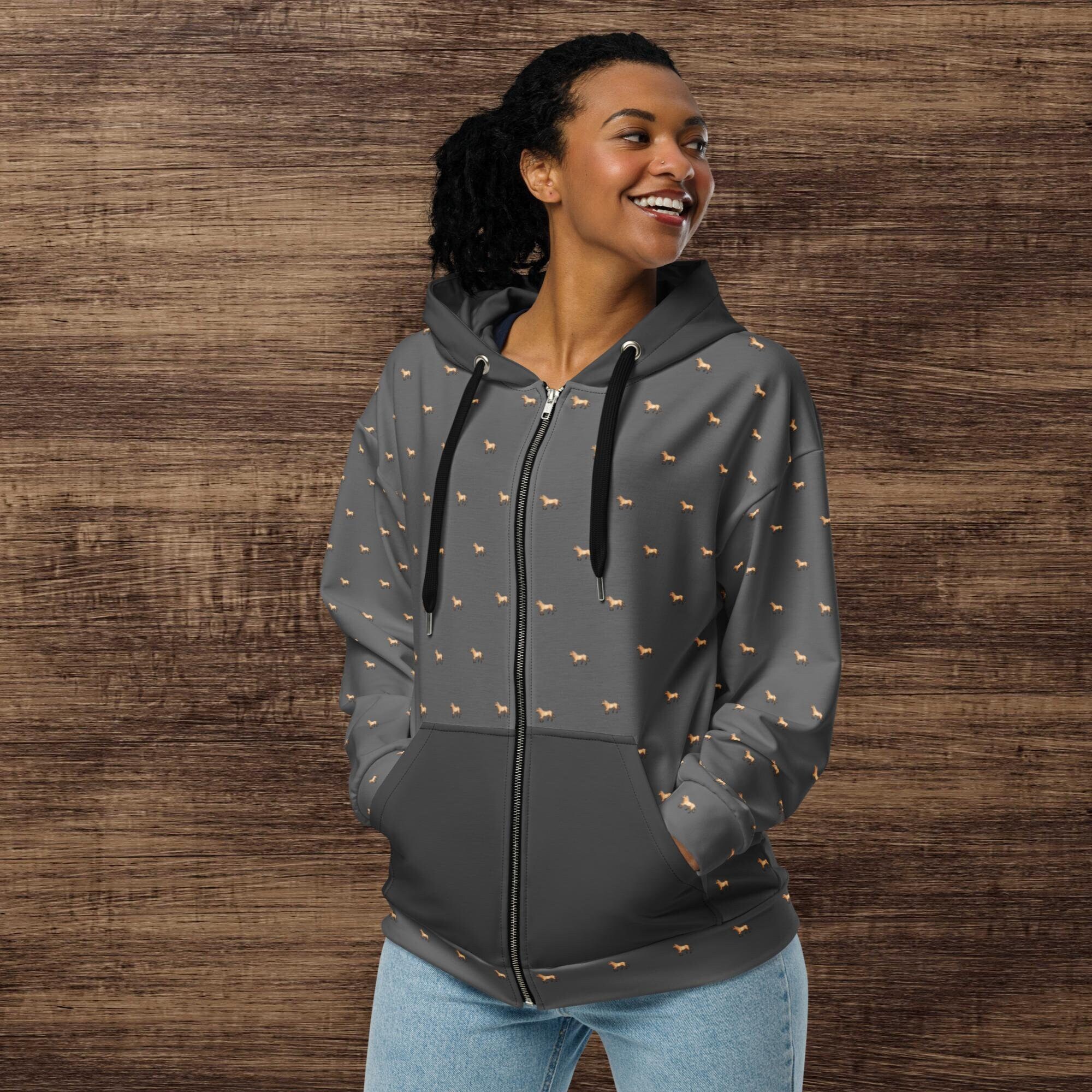 Light Grey Zip Hoodie Etsy