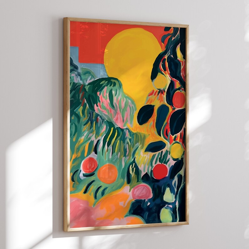 Nature Inspired Poster Henri Matisse Print Abstract Landscape Painting image 8
