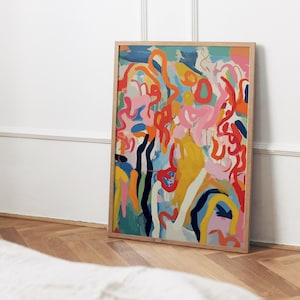 Impressão exclusiva do impressionismo inspirado em Henri Matisse - pôster de arte abstrata