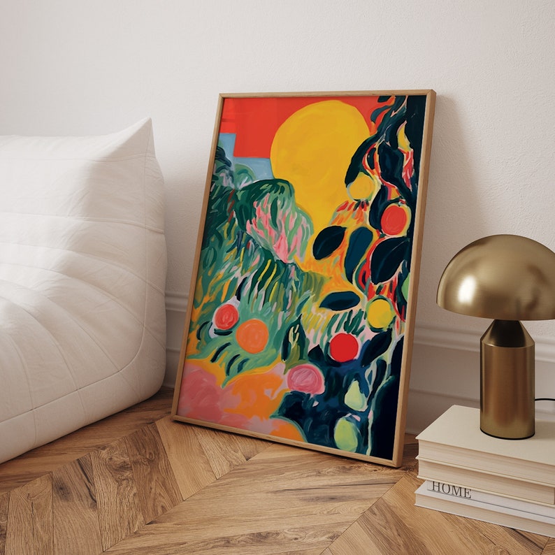 Nature Inspired Poster Henri Matisse Print Abstract Landscape Painting image 1
