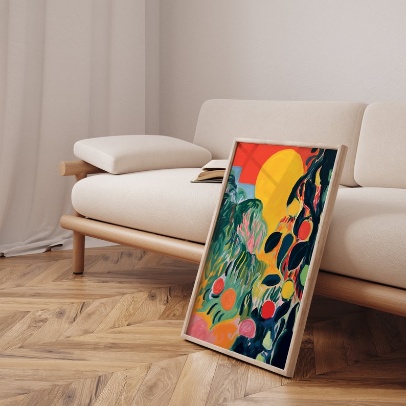 Nature Inspired Poster Henri Matisse Print Abstract Landscape Painting image 4