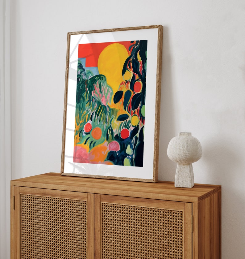 Nature Inspired Poster Henri Matisse Print Abstract Landscape Painting image 2