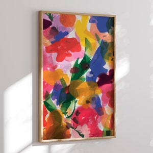 Floral Abstract Art Poster - Matisse Inspired Painting - Unique Gift for Plant Enthusiasts