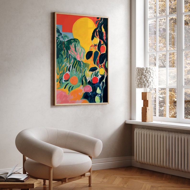 Nature Inspired Poster Henri Matisse Print Abstract Landscape Painting image 3
