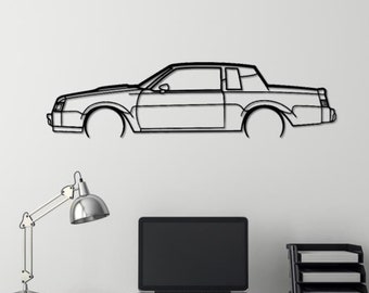 Buick Grand National GNX 1987 Metal Car Wall Art: Garage Decor