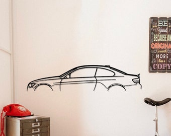 E92 335 Classic Car Metal Wall Art, Car Garage Wall Decor, Automotive Sign, Gift For Him, Decor Of Car, Custom Car Wall Art