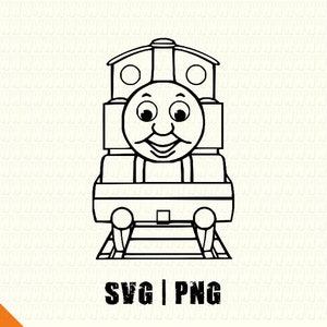 Vintage Thomas the Train SVG, Thomas and Friends Svg, Locomotive Thomas Svg, Thomas the Train Birthday Invitation SVG, Train Svg for Cricut