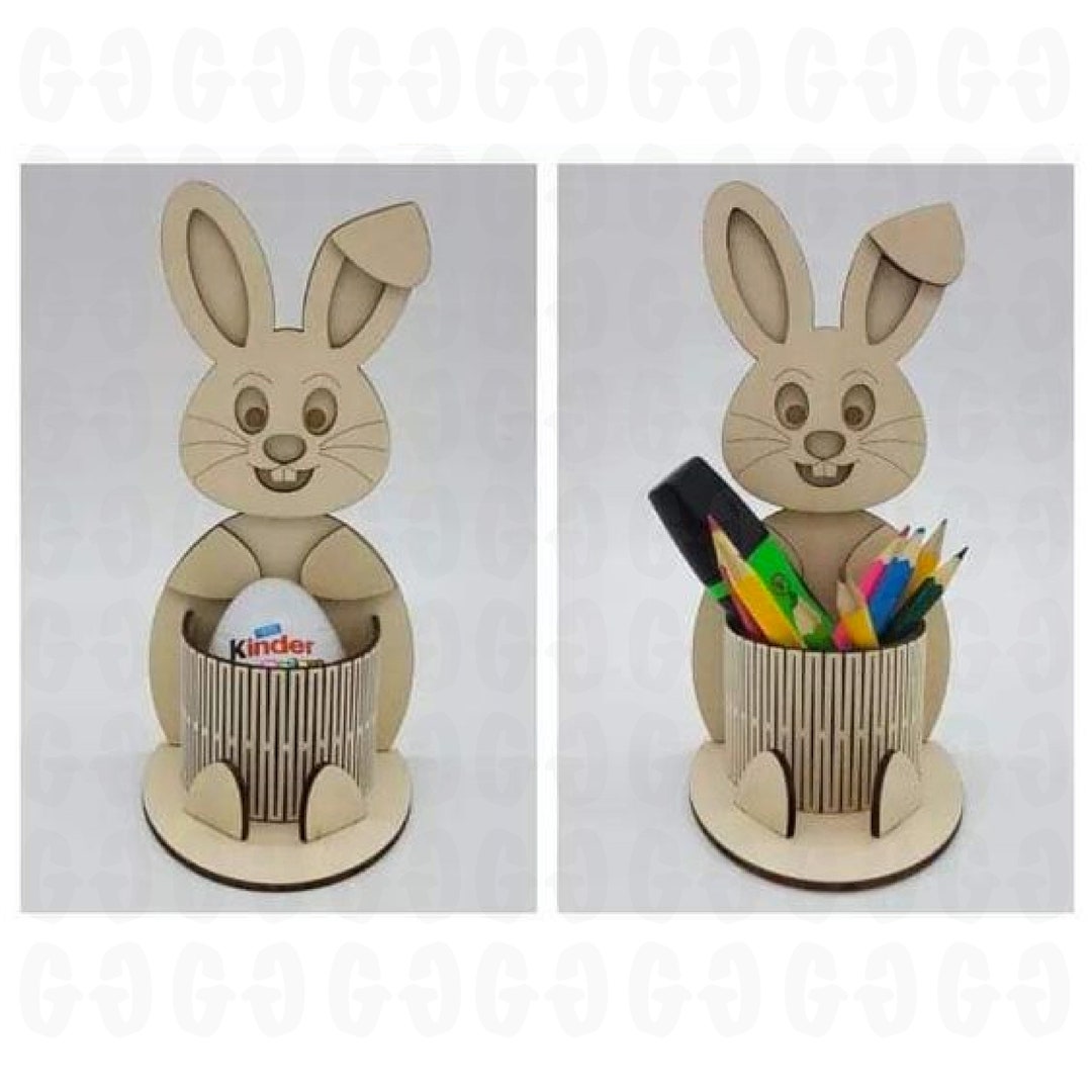 Easter Bunny Egg Holder Laser Cut Svg File Glowforge Egg Holder Stand ...