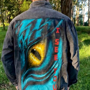 Etsy painted denim jacket shop