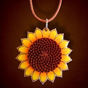 Sunflower Pod Necklace