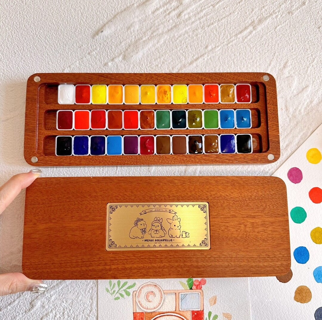 Fortune Cat Watercolor Box,watercolor Pigment Box,artist Paint Box