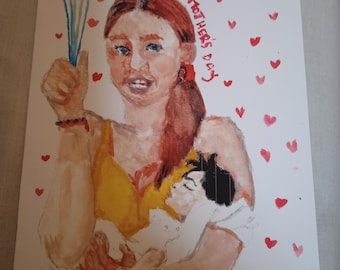 carte postale fête des mères