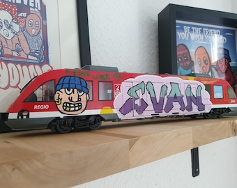 Personalisierter Zug - Graffiti // beidseitig bemalt