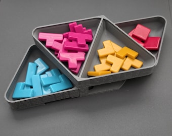 TwistBit (Gray Color) - Twist-Open Storage Solution for keeping small pieces organized for board gamers