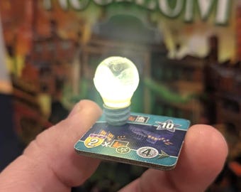 Nucleum Board Game Lightbulb Upgrade Accessory, Thematic Game Piece
