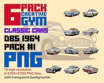 Coches clásicos Aston Martin DB5 1964 PNG Clip Art Activos digitales