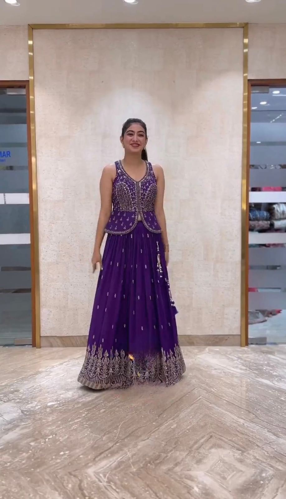Peplum store lehenga choli